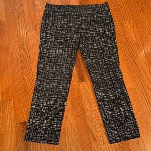 Ann Taylor petite black and white trousers